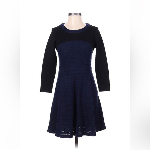 Blue check fit and flare dress, size small - Picture 1 of 9